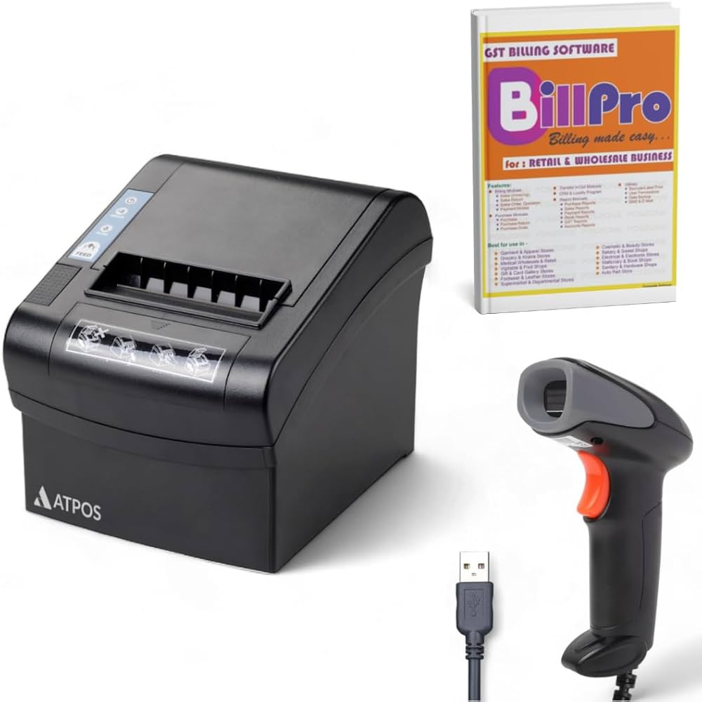 Barcode Scanner Machine with Billing Software