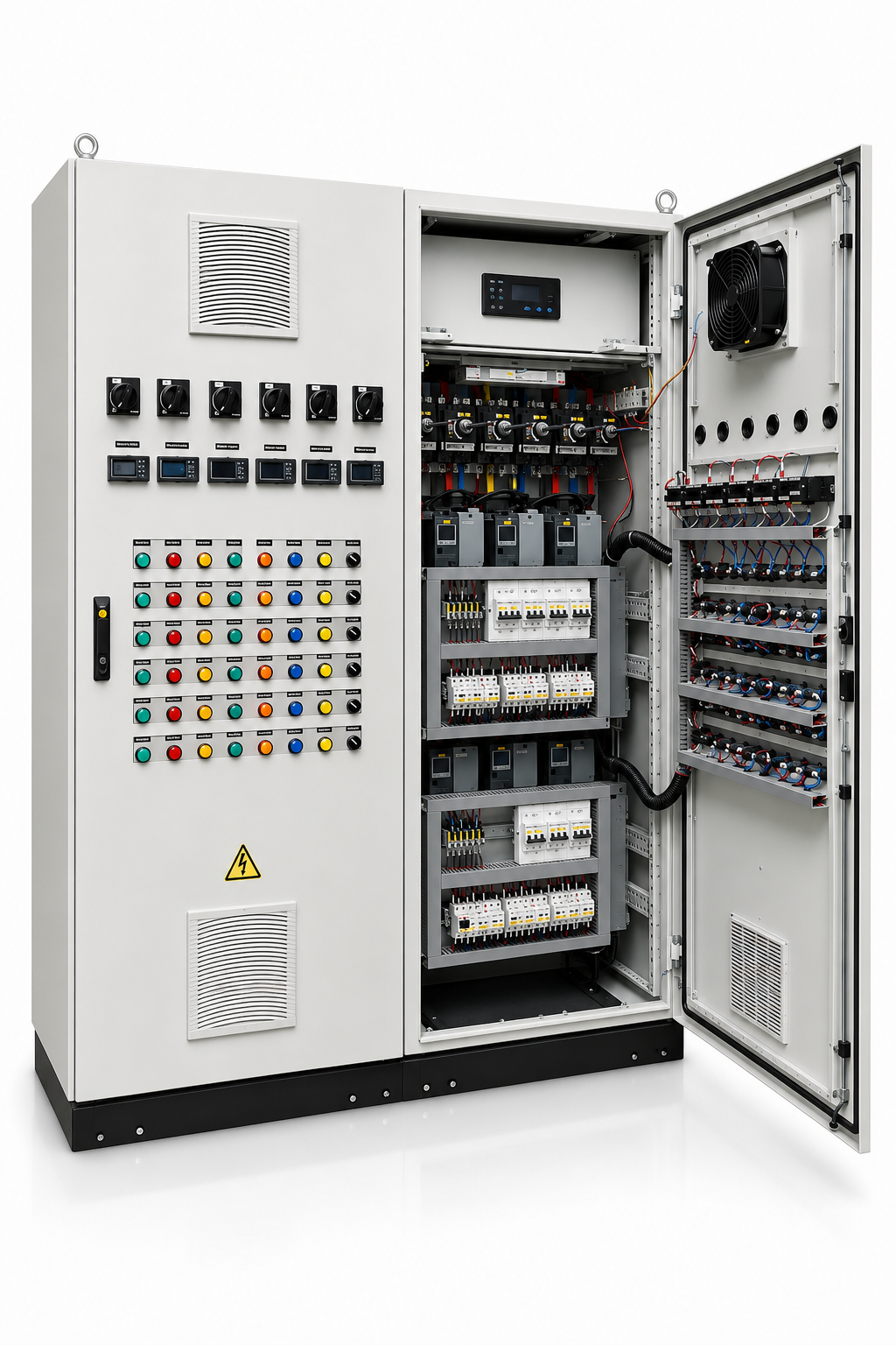 Industrial Electrical Control Panel With PLC Automation System For Machine And Process Control